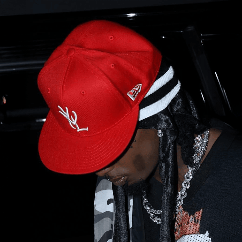 Playboi Carti Yvl Hat 0Verlytrim Hat Playboi Carti Merch Red And Navy Snapback Gifts For Fans - Lilybirchmarket