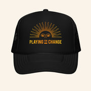 Playing For Change Merch PFC Sun Trucker Hat Christmas Presents For Him - Lilybirchmarket