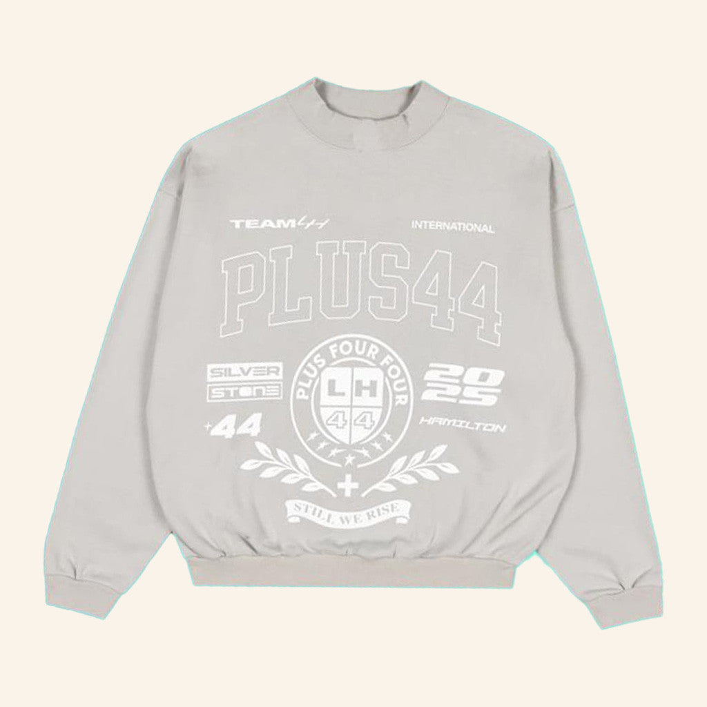 Plus44 World Merch Plus44 Varsity Crewneck Sweatshirt Best Friends Gifts - Lilybirchmarket