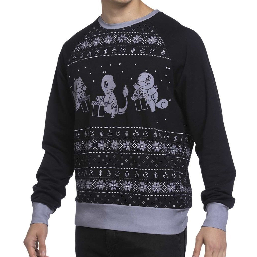 Pokemon Merch Kanto First Partner Presents Raglan Sweatshirt Husband Christmas Gift Ideas - Lilybirchmarket