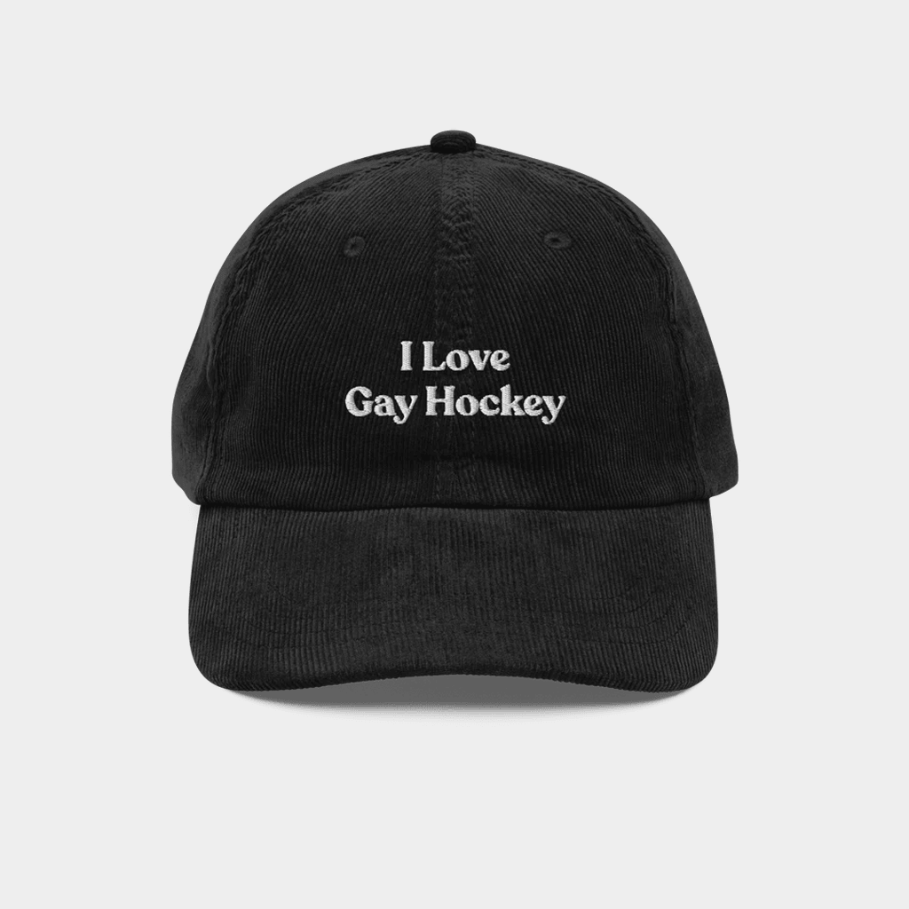 Polychrome Goods Merch I Love Gay Hockey Embroidered Hat Heated Rivalry Merch Fan Gifts - Lilybirchmarket