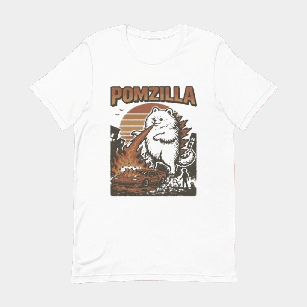 Pomzilla Shirt Funny Godzilla Pomeranian T-Shirt Gifts For Dog Lovers - Lily Birch Market