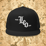 Pope Leo White Sox Hat Black Trucker Hat Unique Baseball Fan Gift for Men - Lilybirchmarket