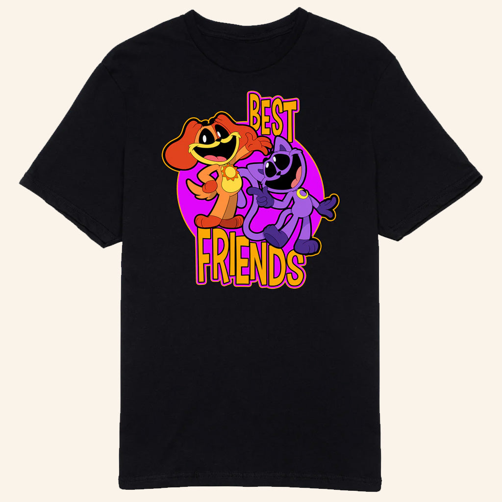 Poppy Playtime Merch CatNap and DogDay Best Friends T-Shirt Gifts For Friends - Lily Birch Market
