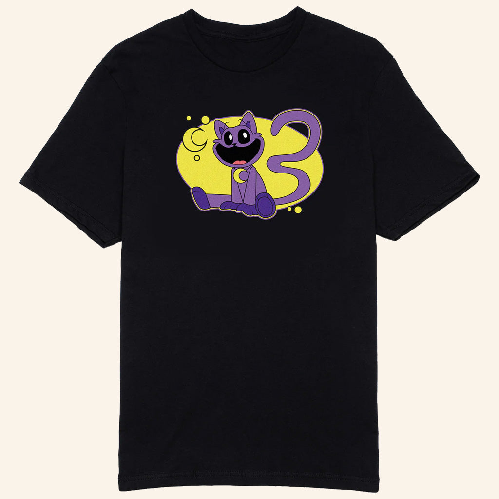 Poppy Playtime Merch CatNap Black T-Shirt Unique Gifts For Friends - Lily Birch Market