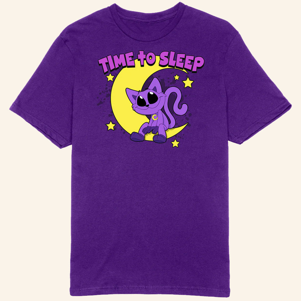 Poppy Playtime Merch CatNap Time To Sleep T-Shirt Best Gifts For Wife - Lily Birch Market
