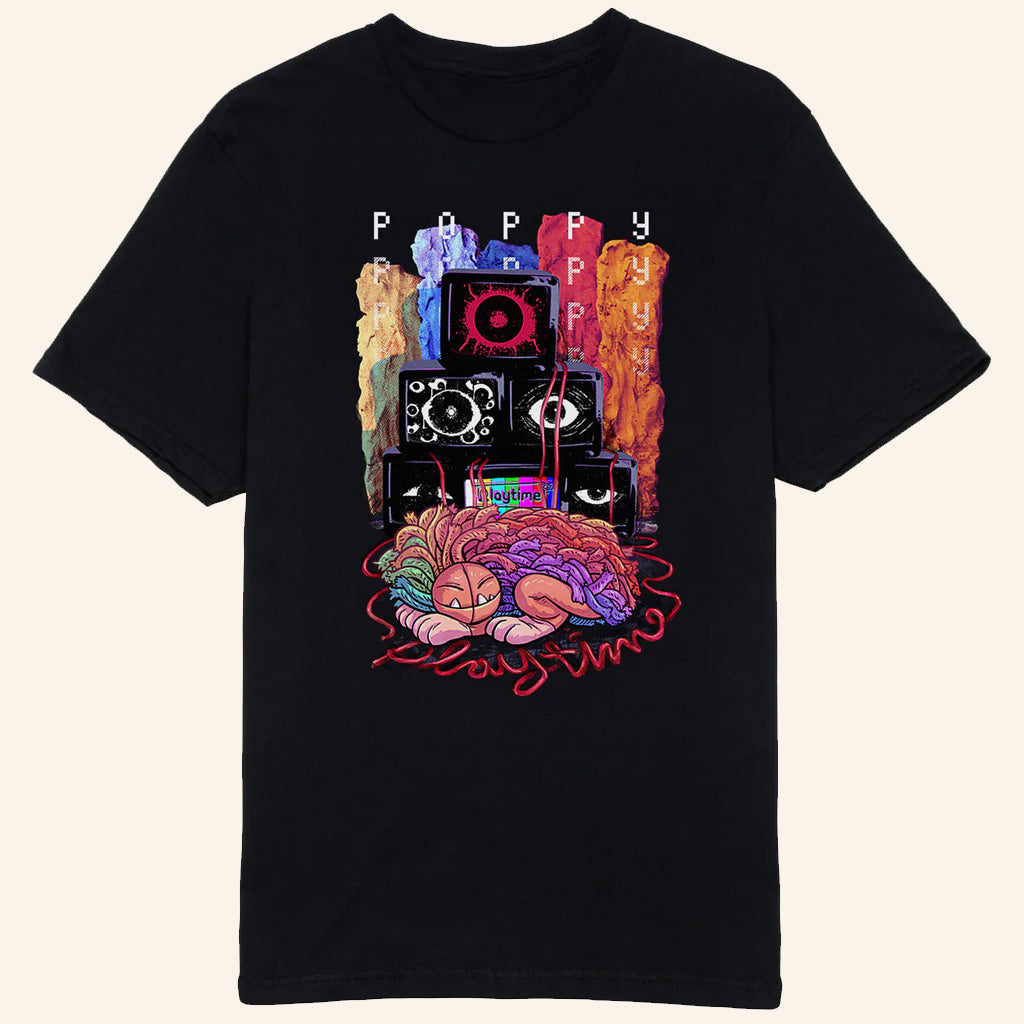 Poppy Playtime Merch Experiment 1166 Black T-Shirt Gifts For Boyfriend - Lily Birch Market