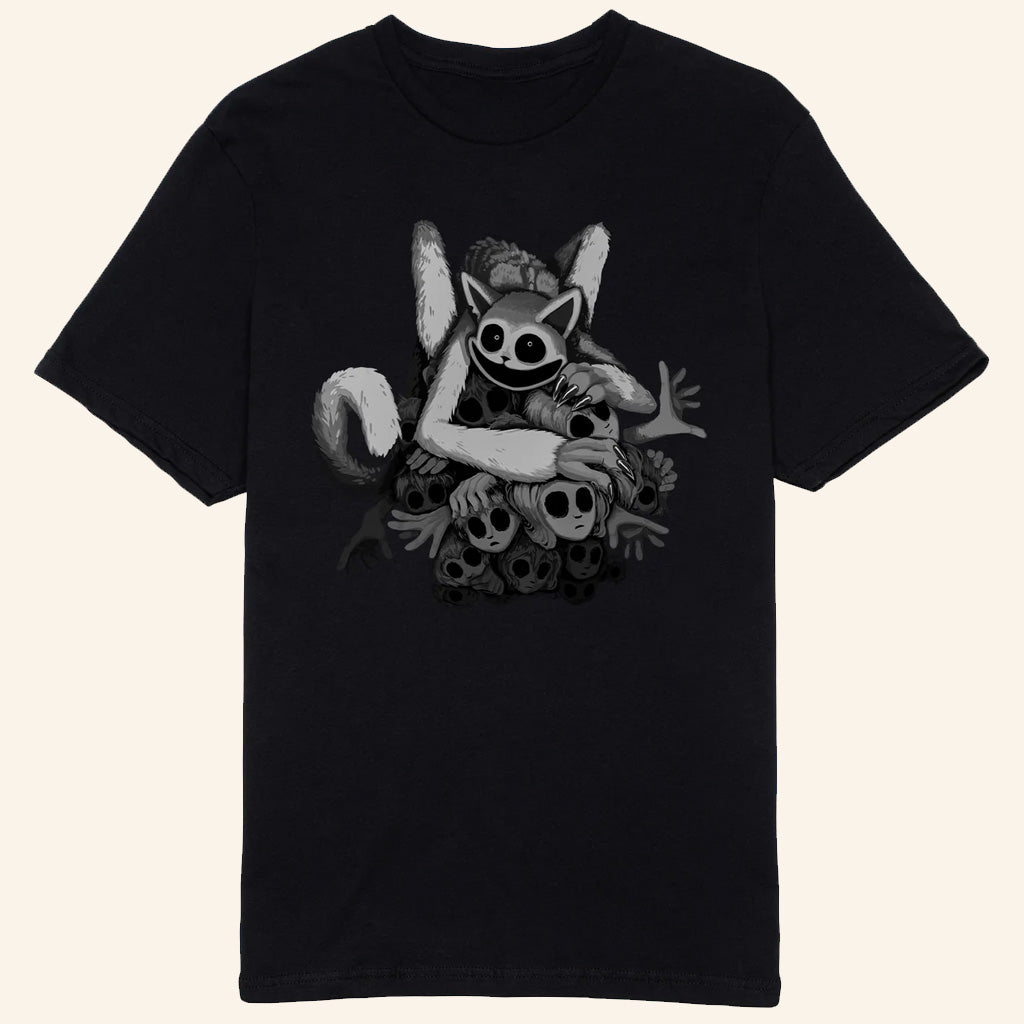 Poppy Playtime Merch Monster CatNap Kids Faces T-Shirt Gift Ideas For Husband - Lily Birch Market