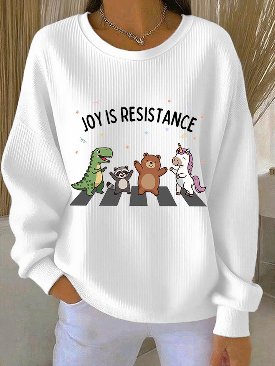 Portland Frog Against Ice Sweatshirt Joy Is Resistance Anti Fascism Sweatshirt FDT Gifts - Lilybirchmarket