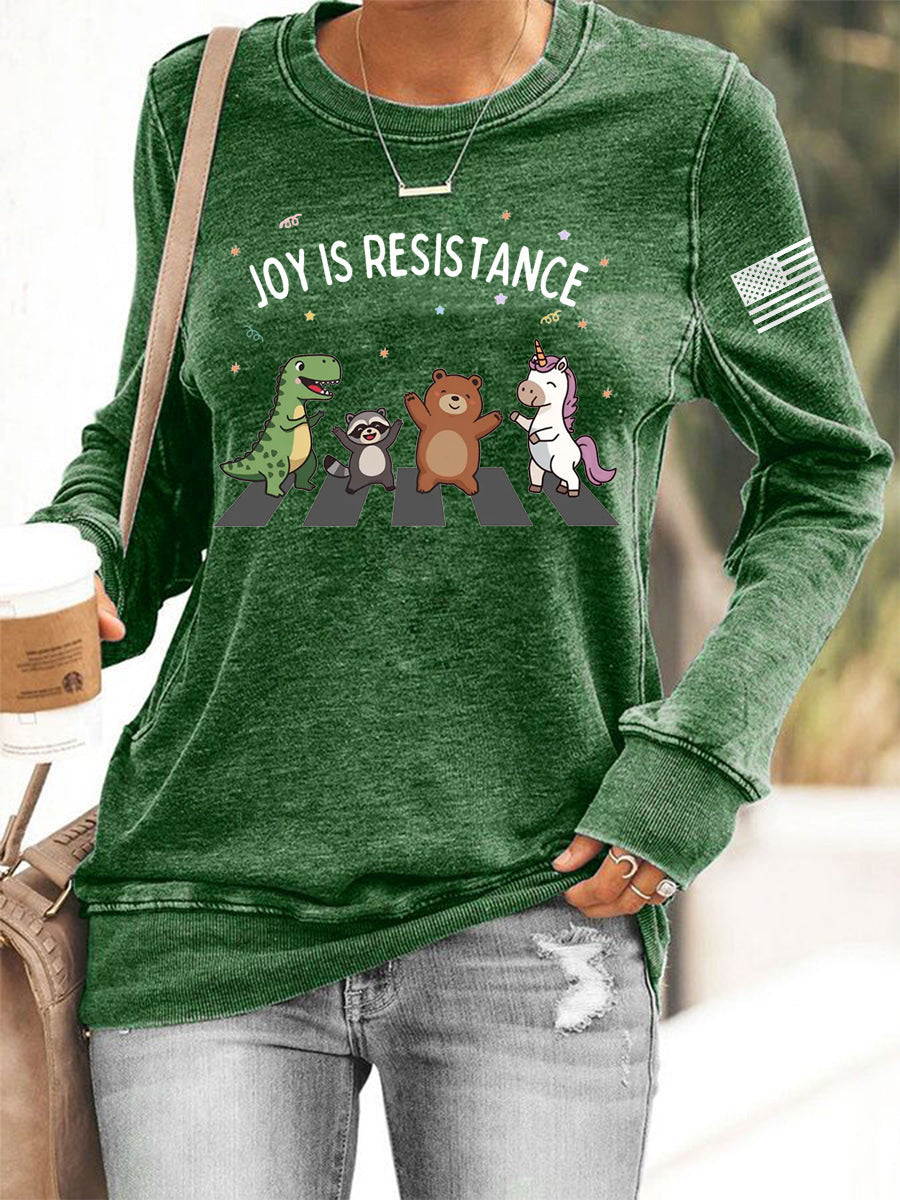 Portland Frog Against ICE Sweatshirt Joy Is Resistance Anti ICE Sweatshirt Gifts for Activists - Lilybirchmarket
