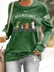 Portland Frog Against ICE Sweatshirt Joy Is Resistance Anti ICE Sweatshirt Gifts for Activists - Lilybirchmarket