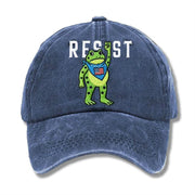 Portland Frog Resist Hat Embroidered Anti Fascism Frog Hat No'Kings Merch Father Gifts - Lilybirchmarket