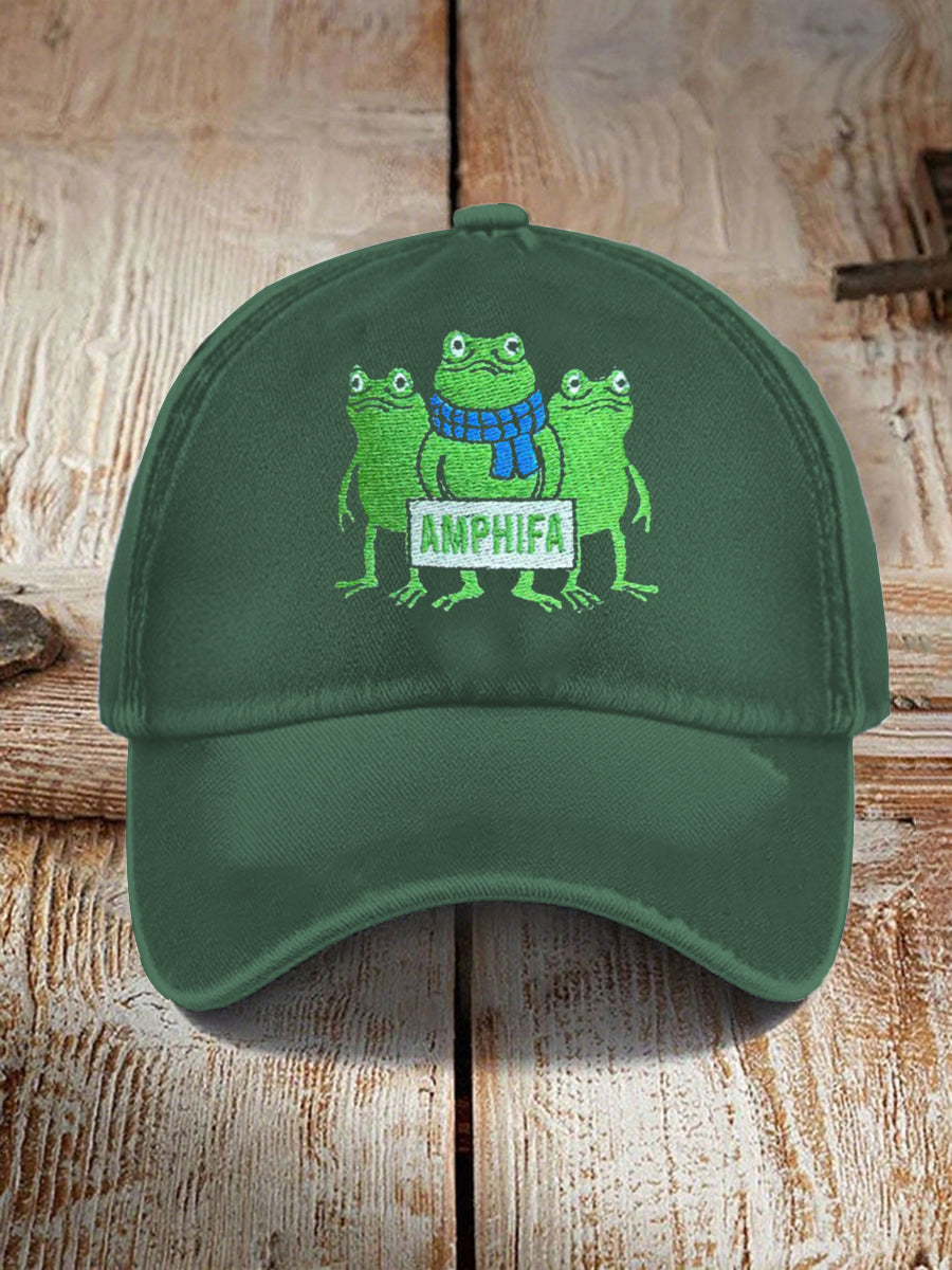 Portland Frog Resist Hat Embroidered Anti Fascism Frog Hat Resist Merch Gifts For Friends - Lilybirchmarket
