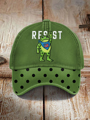 Portland Frog Resist Hat Embroidered Freedom Frog Hat Anti ICE Merch Father Gifts - Lilybirchmarket