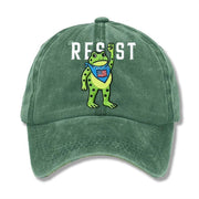 Portland Frog Resist Hat Embroidered Freedom Frog Hat No'Kings Merch Husband Gifts - Lilybirchmarket