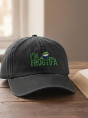 Portland Frog Resist Hat Embroidered I'm Frogtifa Hat Gifts for Activists - Lilybirchmarket