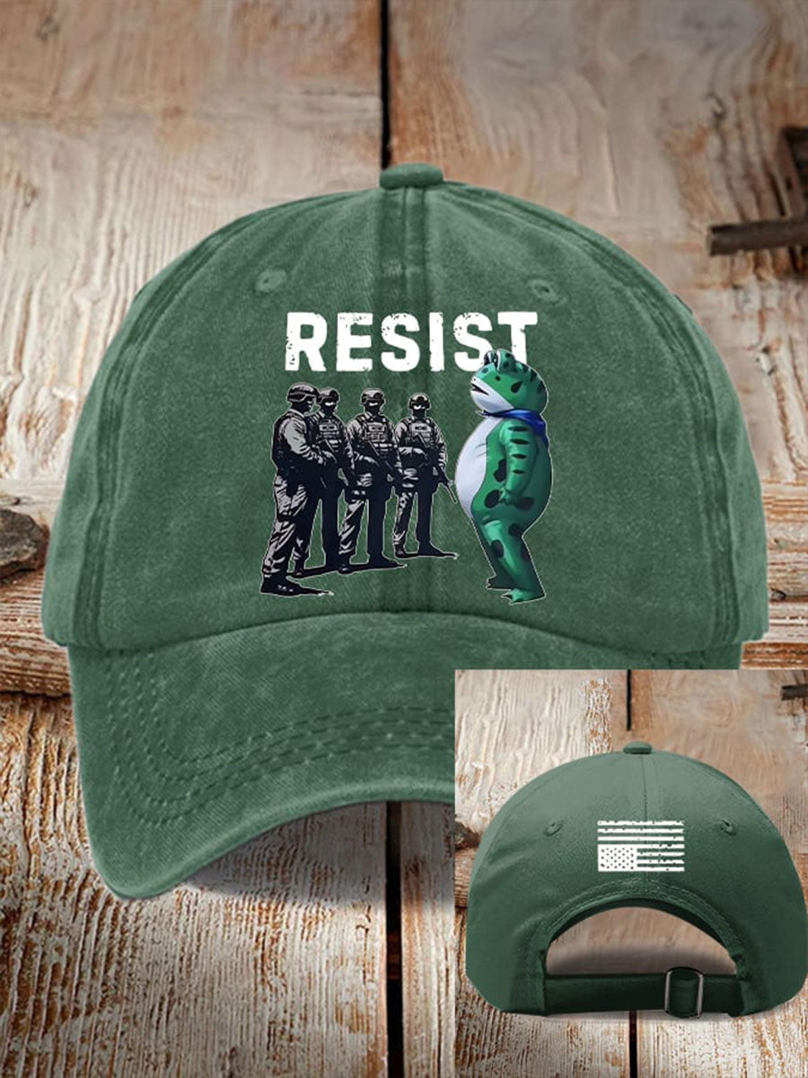 Portland Frog Resist Hat Pro Democracy Frog Hat No'Kings Merch Gifts for Liberal Friends - Lilybirchmarket
