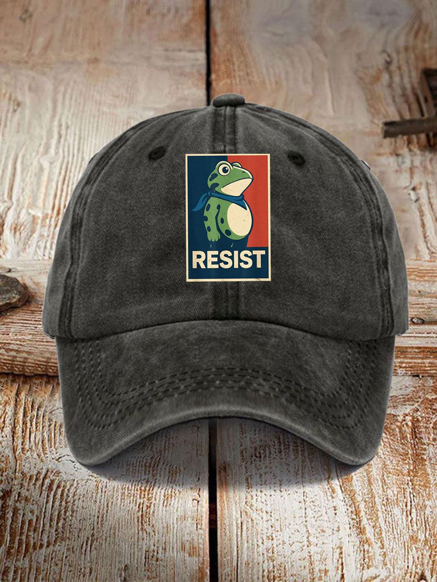 Portland Frog Resist Hat Pro Democracy Hat Resist Frog Merch Gifts for Liberal Friends - Lilybirchmarket
