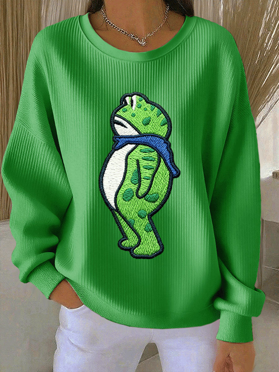 Portland Frog Resist Sweatshirt Anti Authoritarian Graphic Sweatshirt Gifts for Activists - Lilybirchmarket
