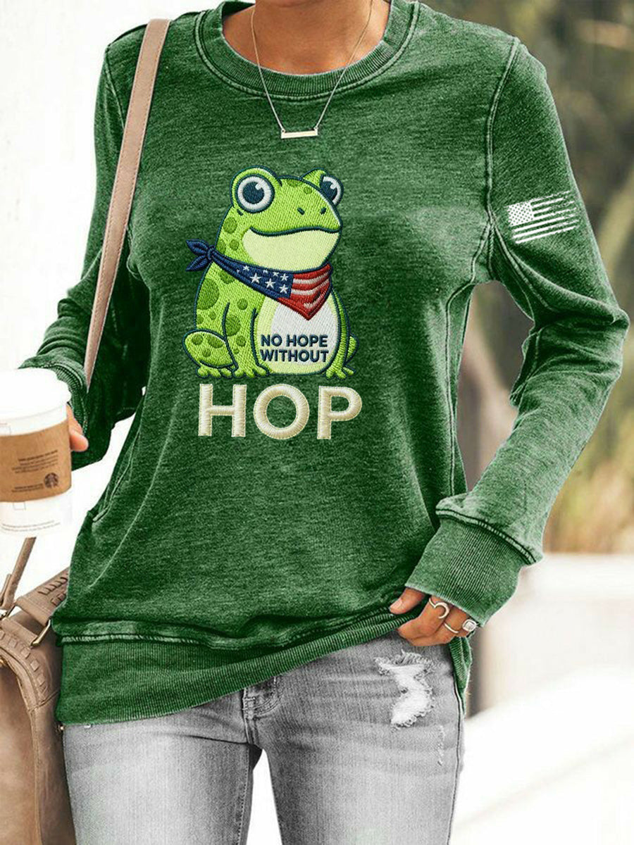 Portland Frog Resist Sweatshirt Frog Resist No Hope Without Hop Sweatshirt FDT Gifts - Lilybirchmarket