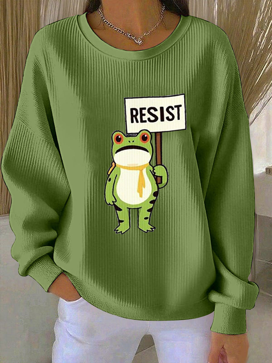 Portland Frog Sweatshirt Portland Frog Against ICE Sweatshirt No Kings In America Merch Gifts - Lilybirchmarket