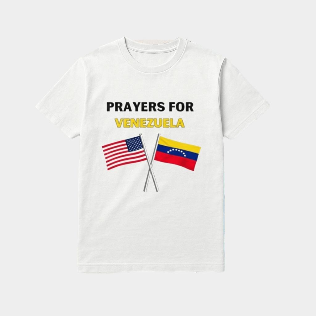 Prayer For Venezuela No War On Venezuela Shirt Anti Trump T-Shirt Gifts For Him - Lily Birch Market