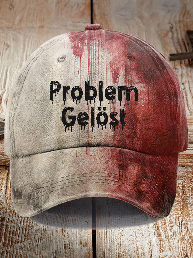 Problem Solved Hat Horror Scary Bloody Hat Halloween Gifts For Him - Lilybirchmarket