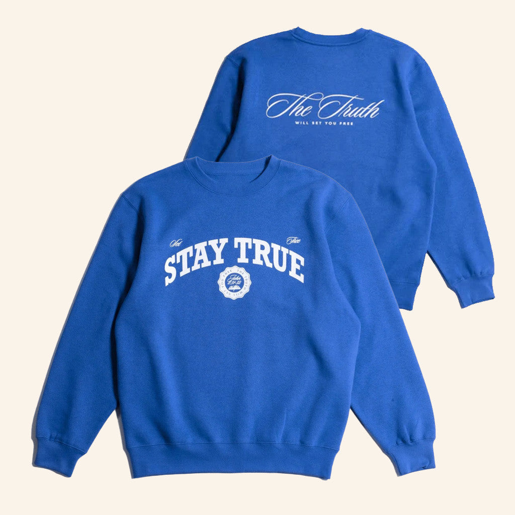 Proclamation Coalition Merch Set Free X Stay True Crewneck Sweatshirt Gifts For Friend - Lilybirchmarket