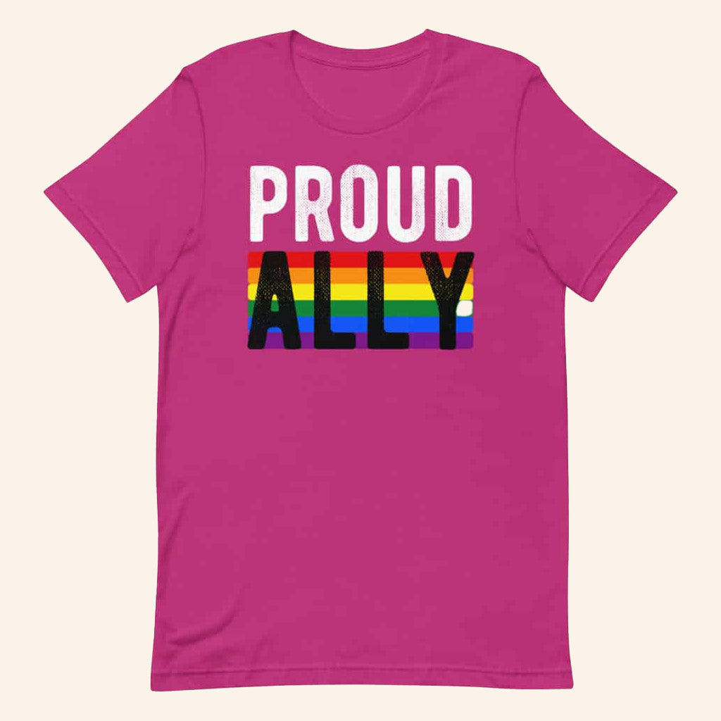 Proud Ally Pride Human Rights Campaign T-Shirt Gifts For Best Friends - Lily Birch Market