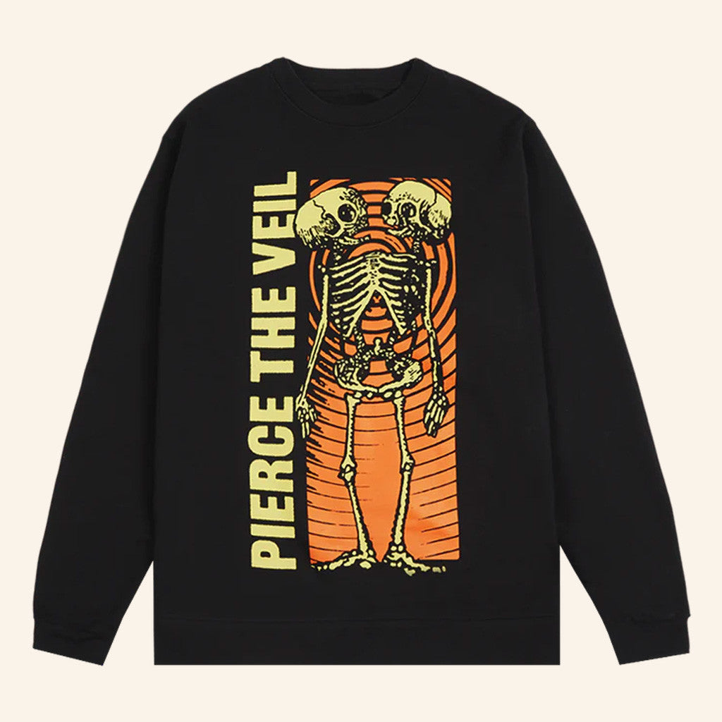 PTV Merch Skeleton Lovers Crewneck Pierce The Devil Sweatshirt Gift For Best Friends - Lilybirchmarket