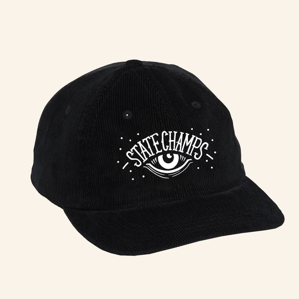 Pure Noise Records Merch State Champs Eye Black Cord Hat Christmas Ideas For Husband - Lilybirchmarket