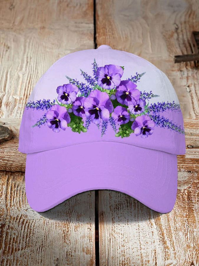 Purple Poppy Hat Womens Patriotic Hat Mother's Day Gifts For Mom Wife - Lilybirchmarket