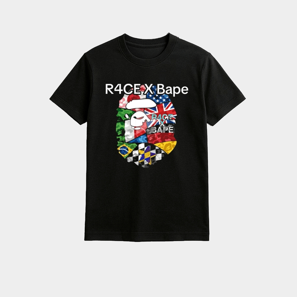 R4ce X Bape Racing Graphic Shirt 2026 Gifts For Racing Lovers - Lily Birch Market