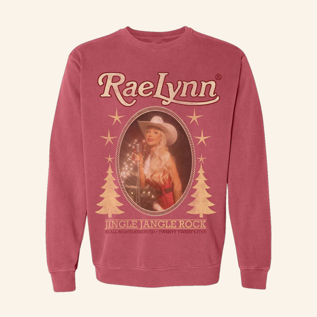 RaeLynn Merch Jingle Jangle Rock Crewneck Sweatshirt Gifts For Music Lovers - Lilybirchmarket
