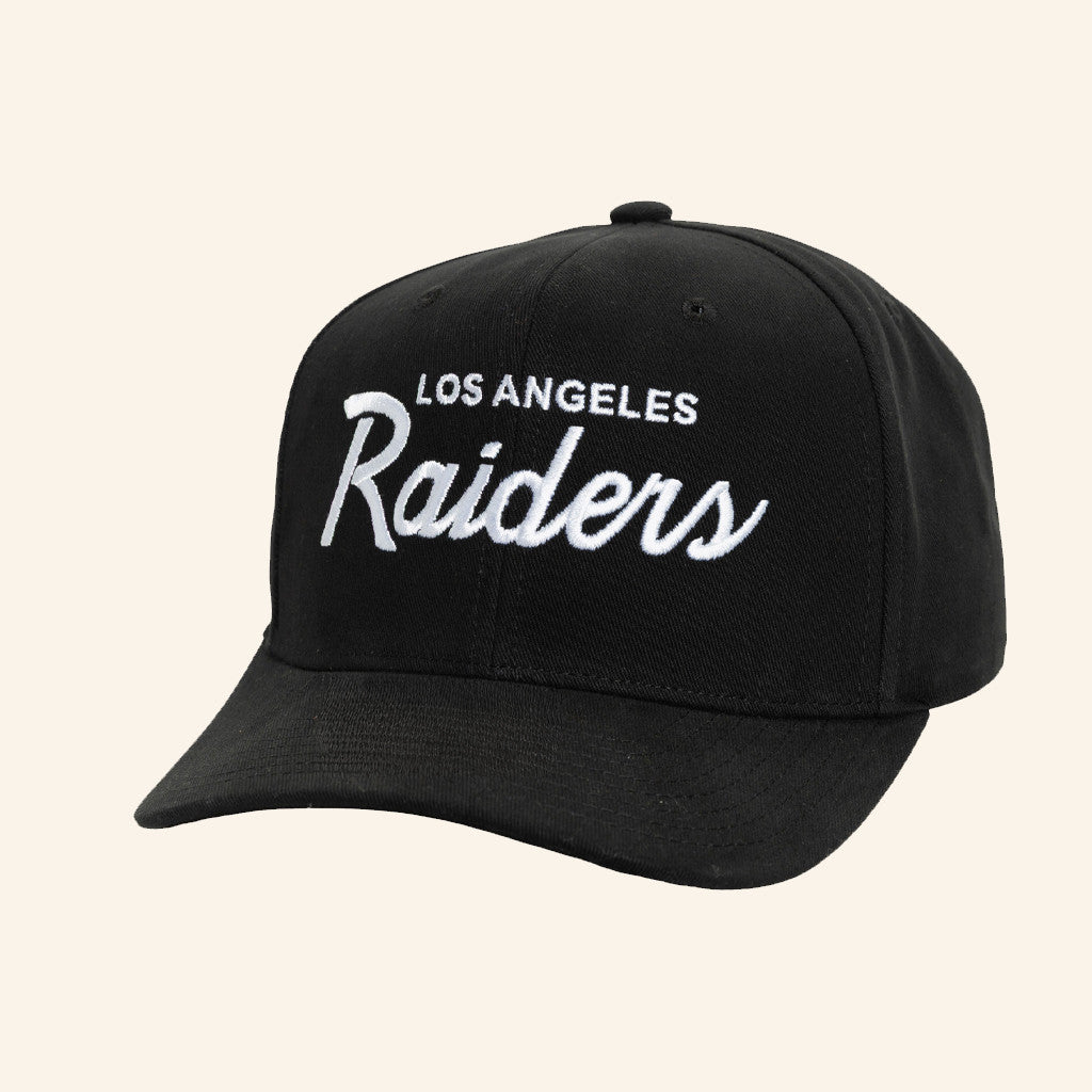 Raiderimage Merch Mitchell And Ness Los Angeles Football Embroidered Hat LA Football Merch - Lilybirchmarket