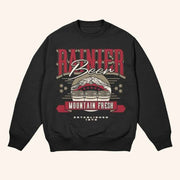 Rainier Brewing Company Merch Peaks And Pints Black Sweatshirt Xmas Gifts For Him - Lilybirchmarket
