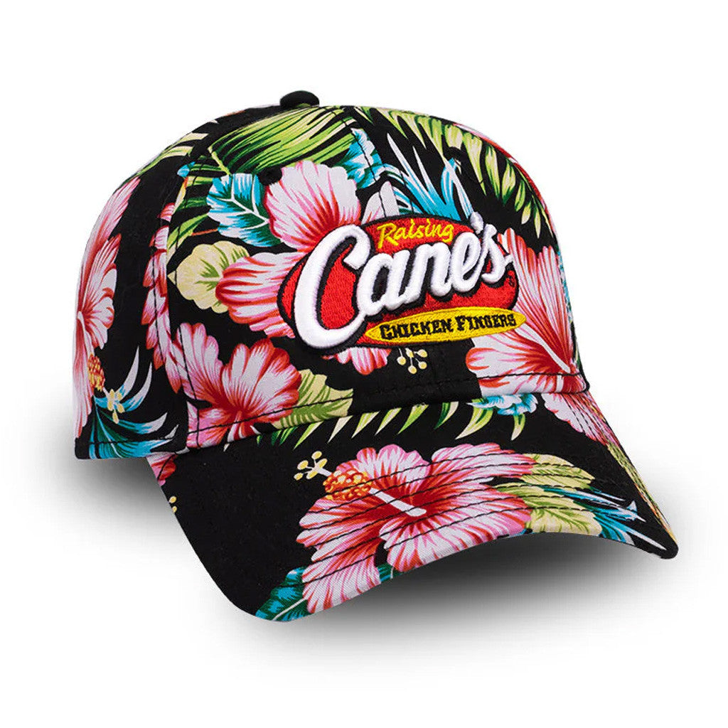 Raising Canes Merch Raising Cane's Logo Floral Embroidered Hat Unique Gifts For Wife - Lilybirchmarket