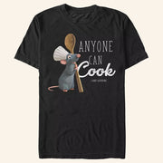 Ratatouille Merch D Pixar Ratatouille Anyone Can Cook T-Shirt Remy The Rat Merch Gifts Ideas - Lily Birch Market