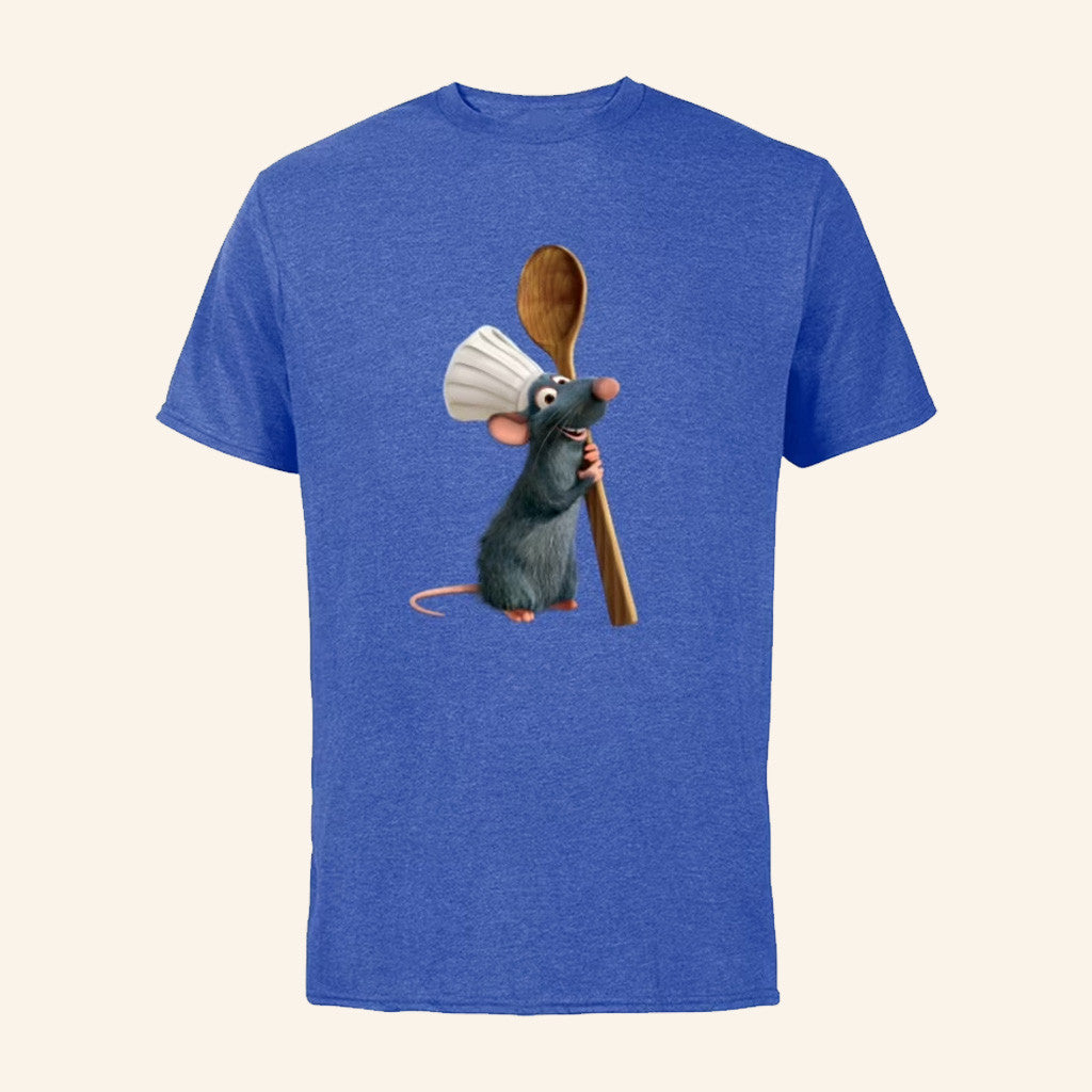 Ratatouille Merch D Pixar Ratatouille Chef Remy With Spoon T-Shirt Gifts For Son - Lily Birch Market