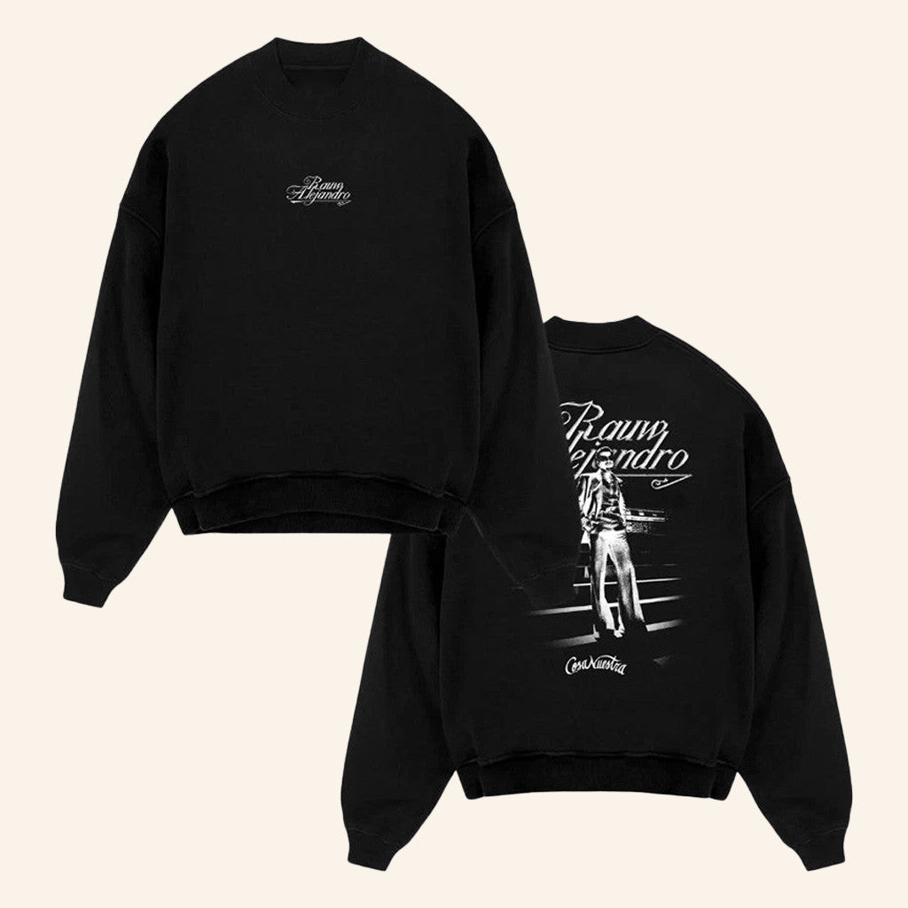 Rauw Alejandro Cosa Nuestra Tour Merch Black Sweatshirt Gifts For Fans - Lilybirchmarket