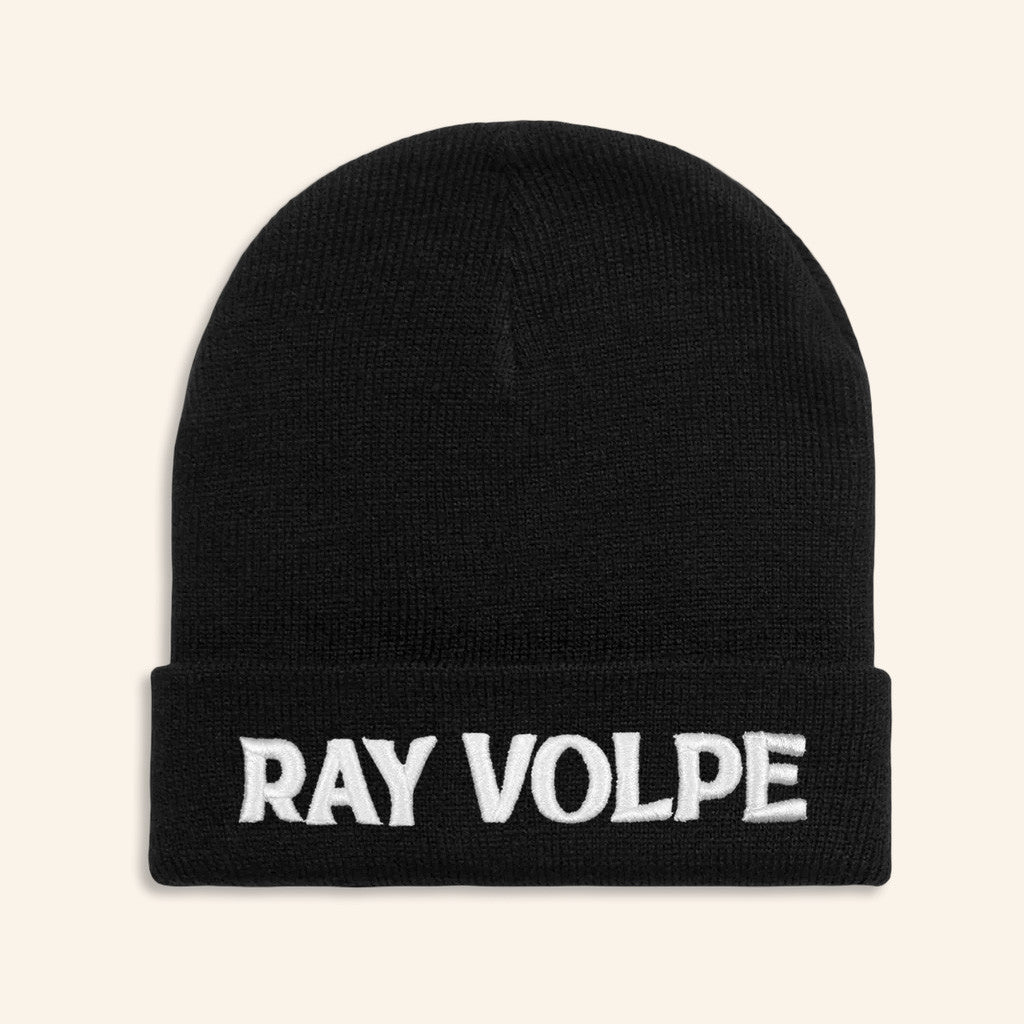 Ray Volpe Merch Logo Black Beanie Christmas Present Ideas For Dad - Lilybirchmarket