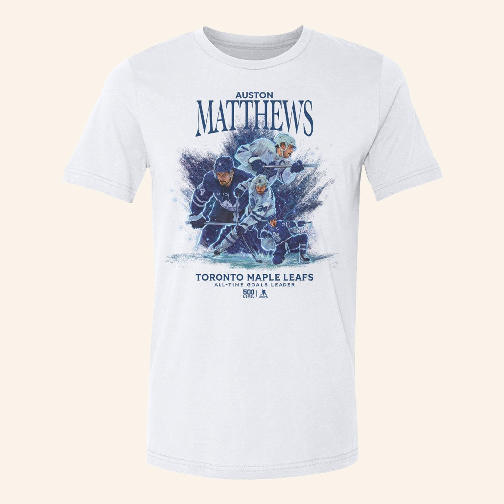 Real Sports Merch Matthews Toronto Ice Hockey All Time Goals Leader T-Shirt Gifts For Fans - Lily Birch Market
