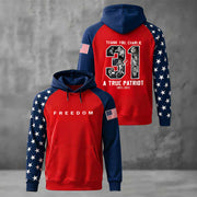 Red Charlie Kirk 31 Hoodie Thank You A True Patriot National Charlie Kirk Day C'lothing - Lilybirchmarket