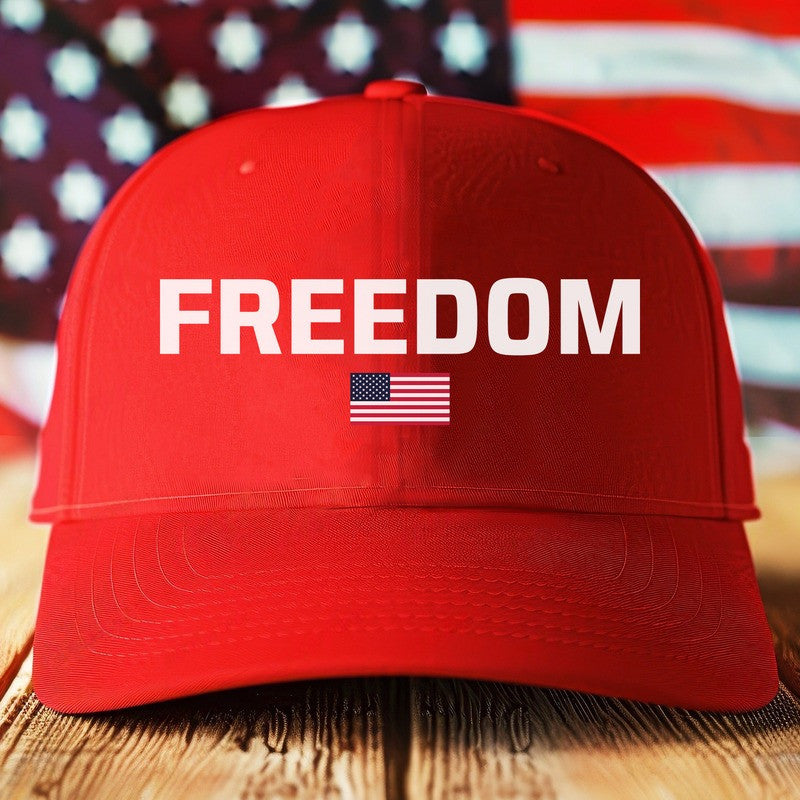 Red Charlie Kirk Freedom Hat Charlie Kirk Merch MAGA Hat Gifts For Patriots - Lilybirchmarket