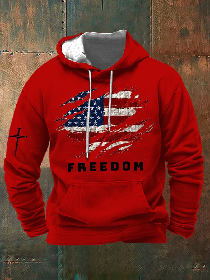 Red Charlie Kirk Freedom Hoodie American Flag RIP Charlie Kirk Memorial Apparel For Sale - Lilybirchmarket