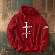 Red Charlie Kirk Freedom Hoodie Cross October 14 Charlie Kirk Day Memorial Merch Store - Lilybirchmarket