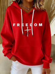 Red Charlie Kirk Freedom Hoodie Signed Rest In Peace Charlie Kirk Clothing Merch For Sale - Lilybirchmarket