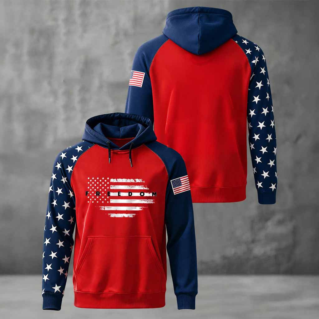 Red Charlie Kirk Freedom Merch Hoodie Remembrance October 14 Charlie Kirk Day Clothing - Lilybirchmarket