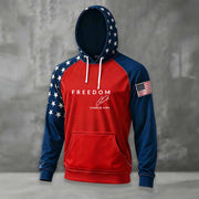 Red Charlie Kirk Freedom Signed Hoodie Memorial Day October 14 Birthday Hooded Sweatshirt - Lilybirchmarket