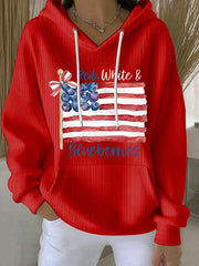 Red Charlie Kirk Hoodie Red White And Blueberries October 14 Charlie Kirk Day Memorial Gifts - Lilybirchmarket